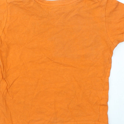 Primark Boys Orange   Basic T-Shirt Size 2-3 Years