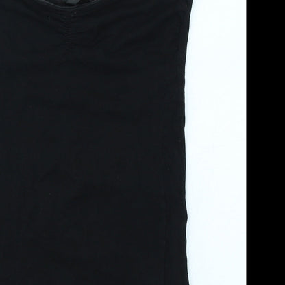 Miss Selfridge Womens Black   Basic T-Shirt Size 8