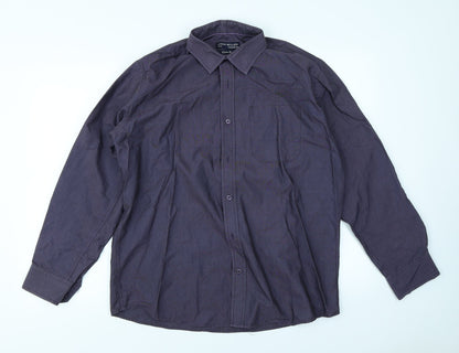 Mens UK Collar Size M John Miller Smart Blue  Dress Shirt
