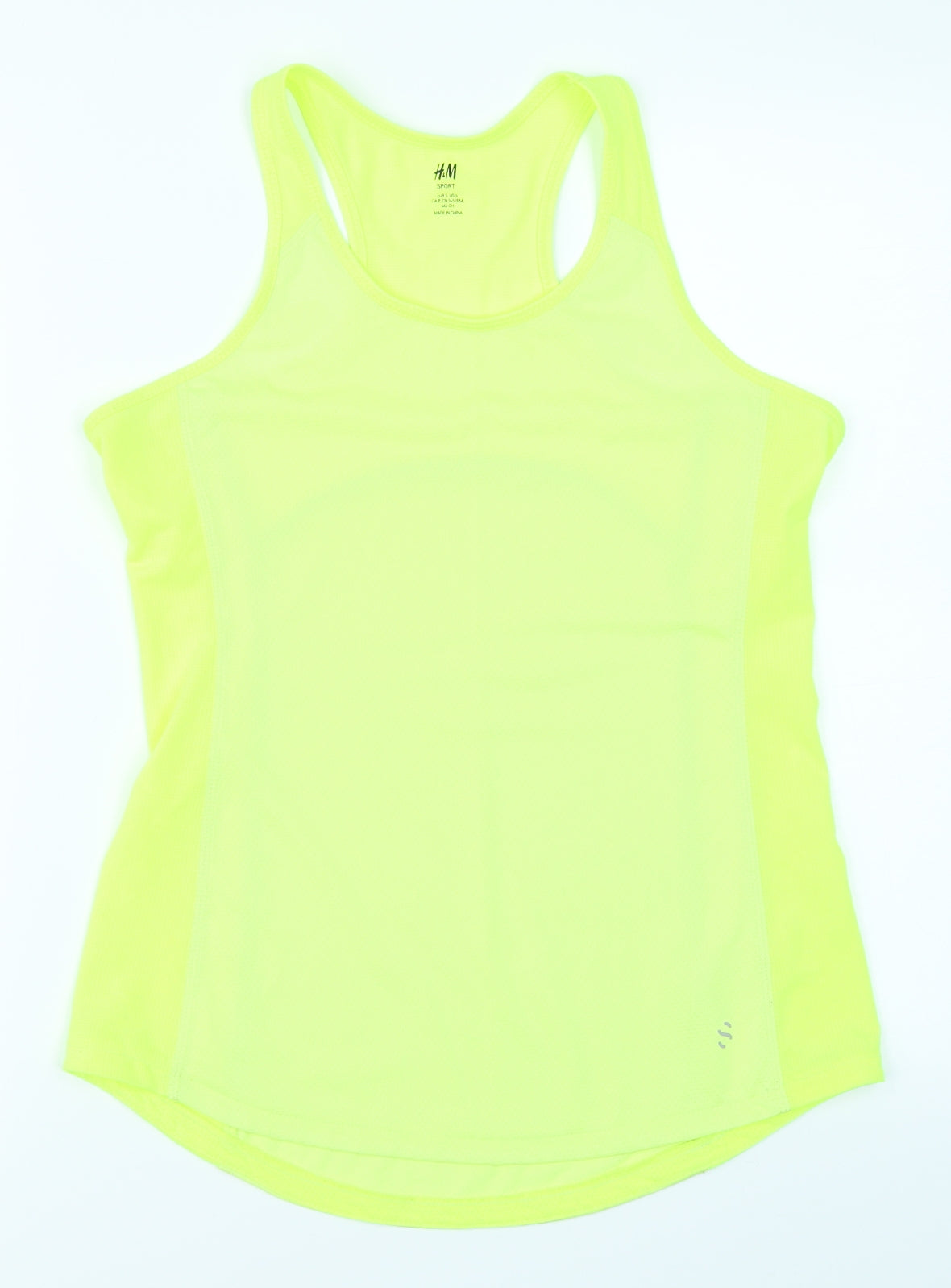 H&M Sport Womens Yellow   Basic Tank Size S