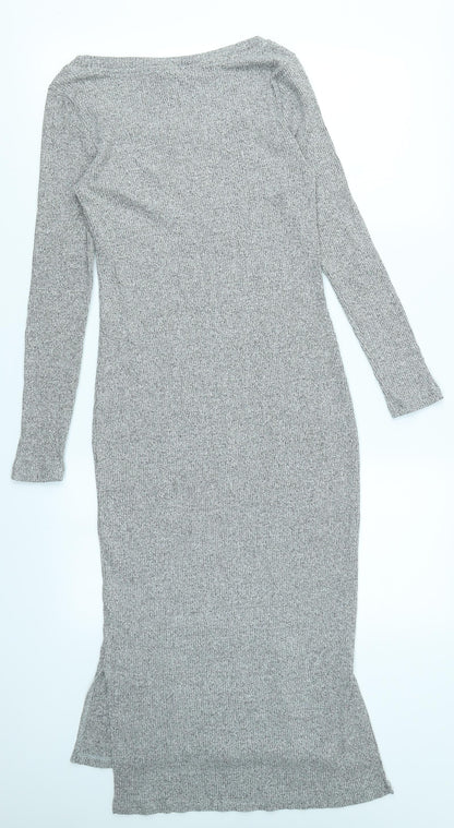 Pure Good Womens Grey  Knit Bodycon  Size S