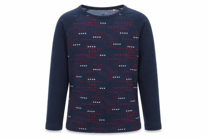 Crae Girls Blue Geometric  Basic T-Shirt Size 9-10 Years