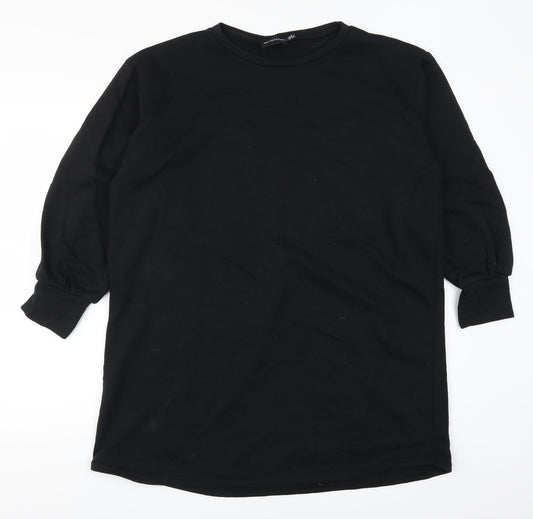 PRETTYLITTLETHING Womens Black   T-Shirt Dress  Size 8
