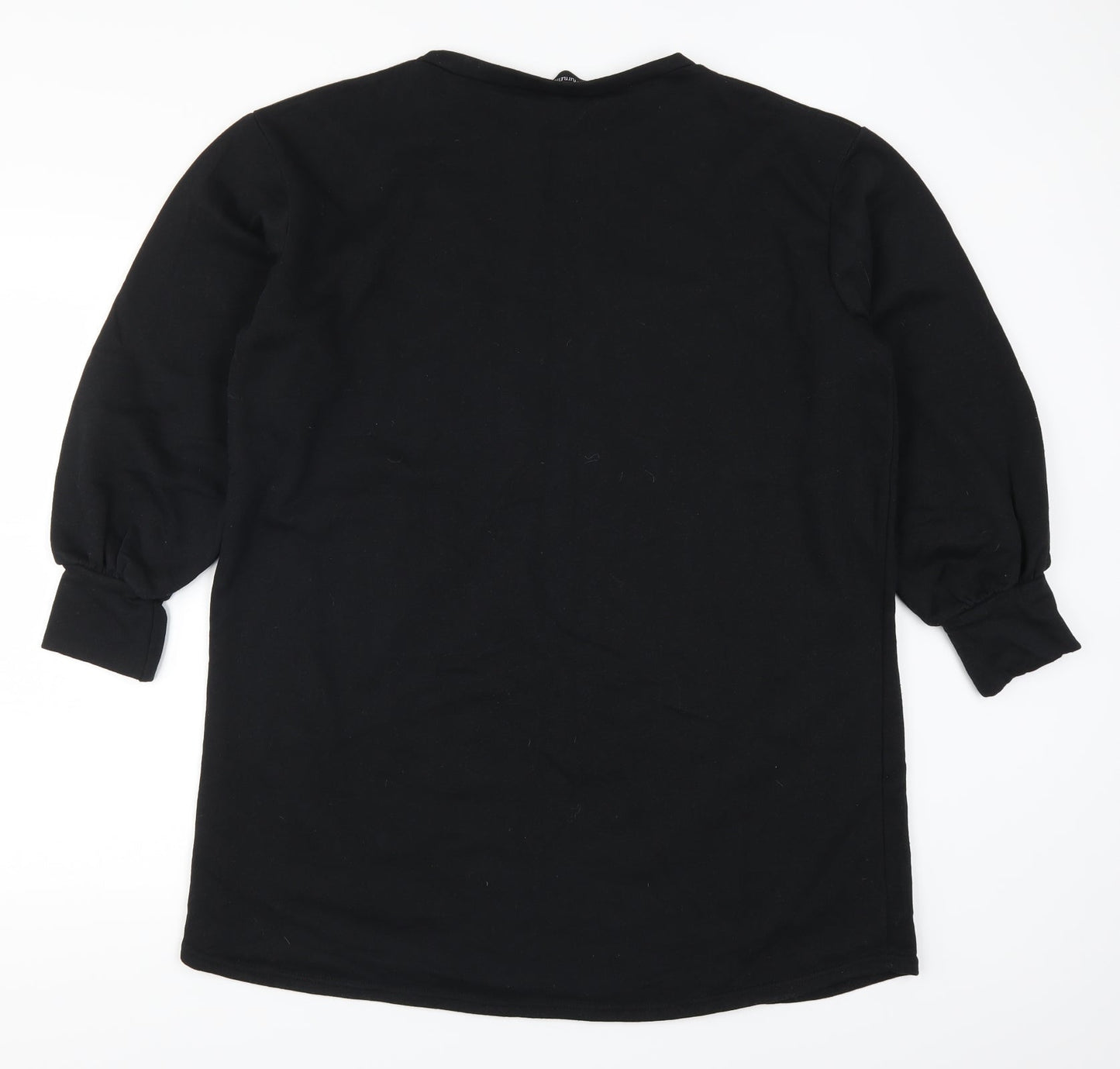 PRETTYLITTLETHING Womens Black   T-Shirt Dress  Size 8