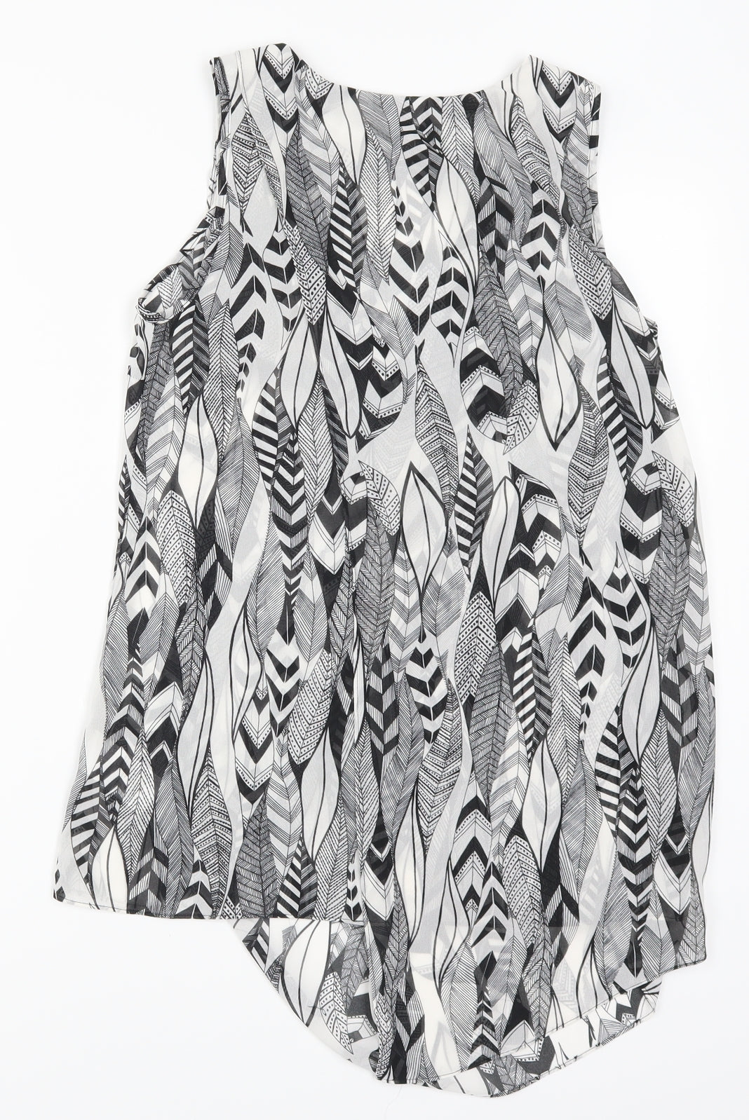 Womens UK Size 6 Warehouse Grey Basic Tank
