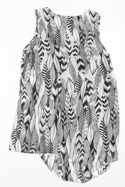 Womens UK Size 6 Warehouse Grey Basic Tank