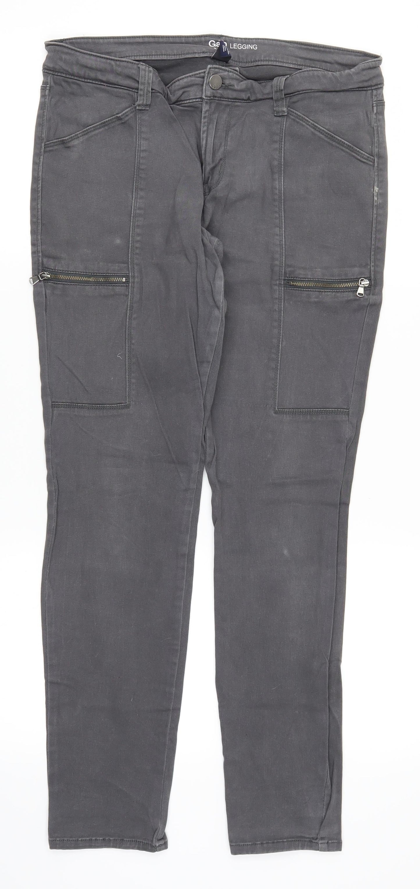 Gap Womens Grey  Denim Skinny Jeans Size 12 L27 in