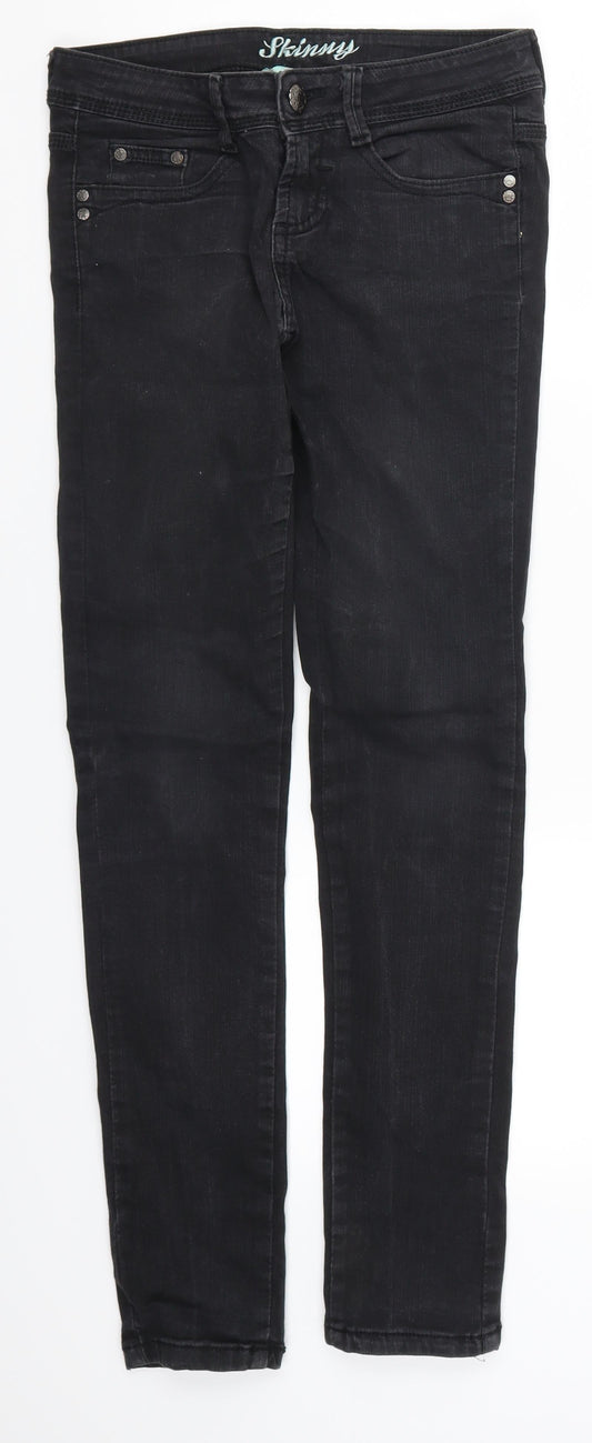 Denim Co Womens Black  Denim Skinny Jeans Size 6 L29.5 in