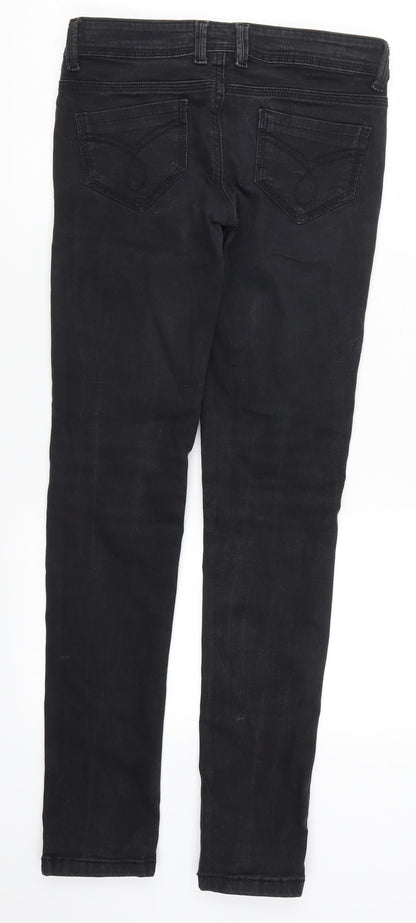 Denim Co Womens Black  Denim Skinny Jeans Size 6 L29.5 in