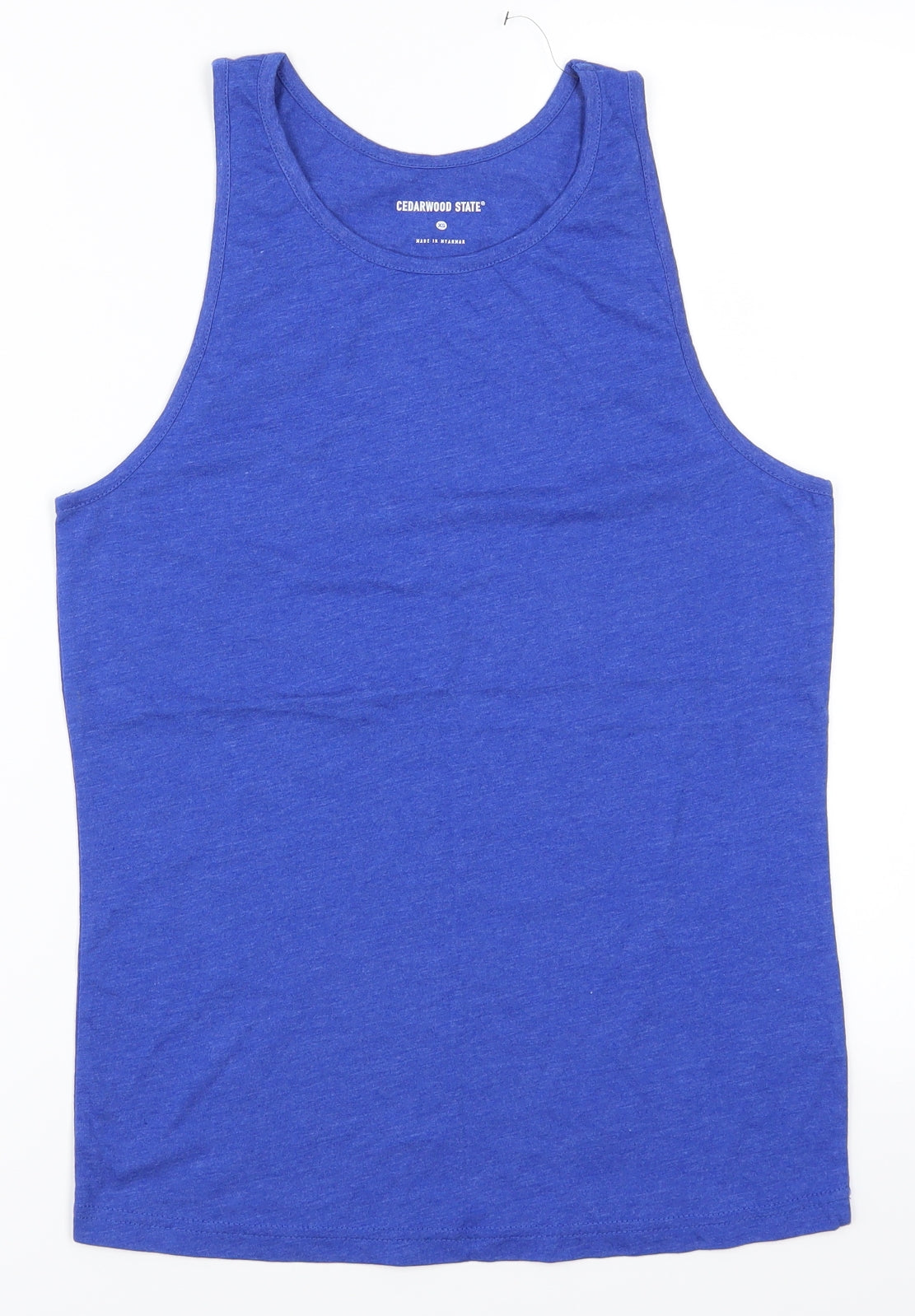 Cedar Wood State Mens Blue   Basic Tank Size XS