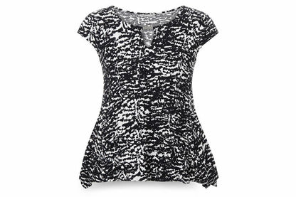 Womens UK Size M Wallis Black Basic T-Shirt