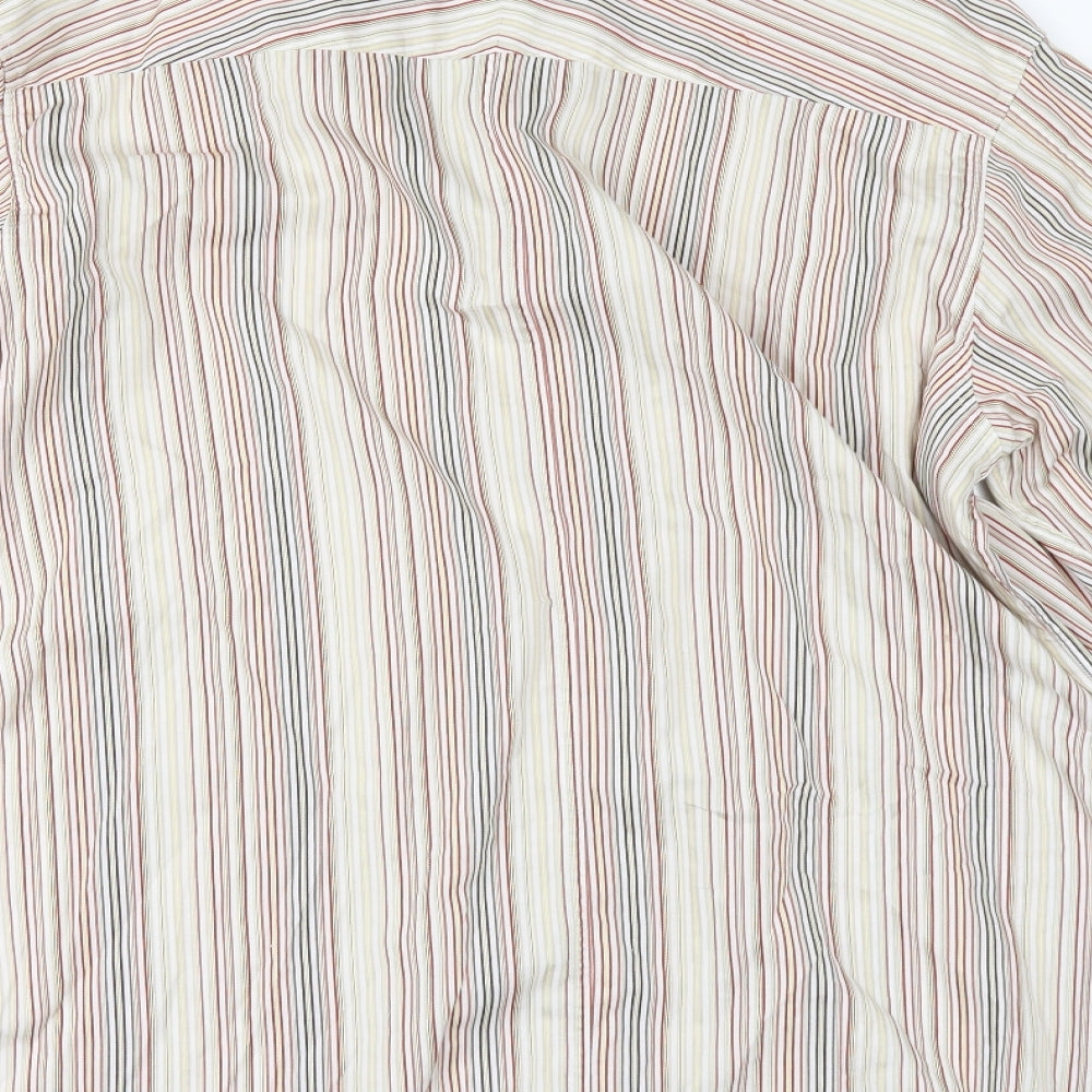 Mens UK Size L Debenhams Beige  Button-Up Long Sleeve Casual Shirt