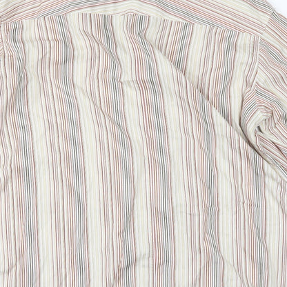 Mens UK Size L Debenhams Beige  Button-Up Long Sleeve Casual Shirt