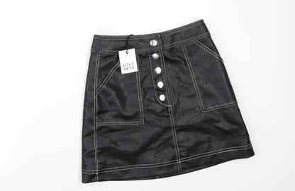 Lola Skye Womens Black   Mini Skirt Size 4