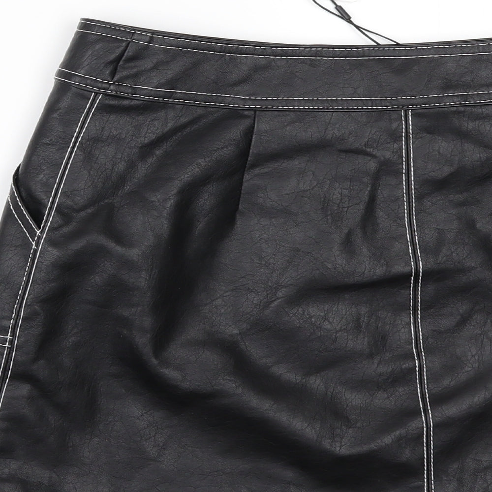Lola Skye Womens Black   Mini Skirt Size 4