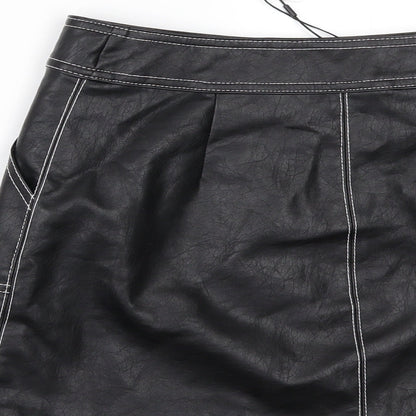 Lola Skye Womens Black   Mini Skirt Size 4