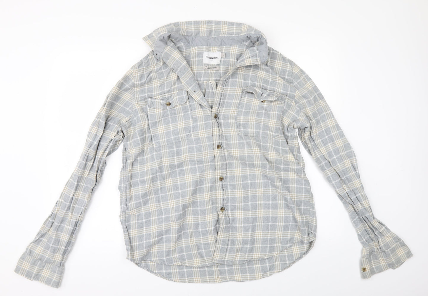 Mens UK Size L Goodfellows & co Grey  Button-Up Long Sleeve Casual Shirt