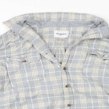 Mens UK Size L Goodfellows & co Grey  Button-Up Long Sleeve Casual Shirt