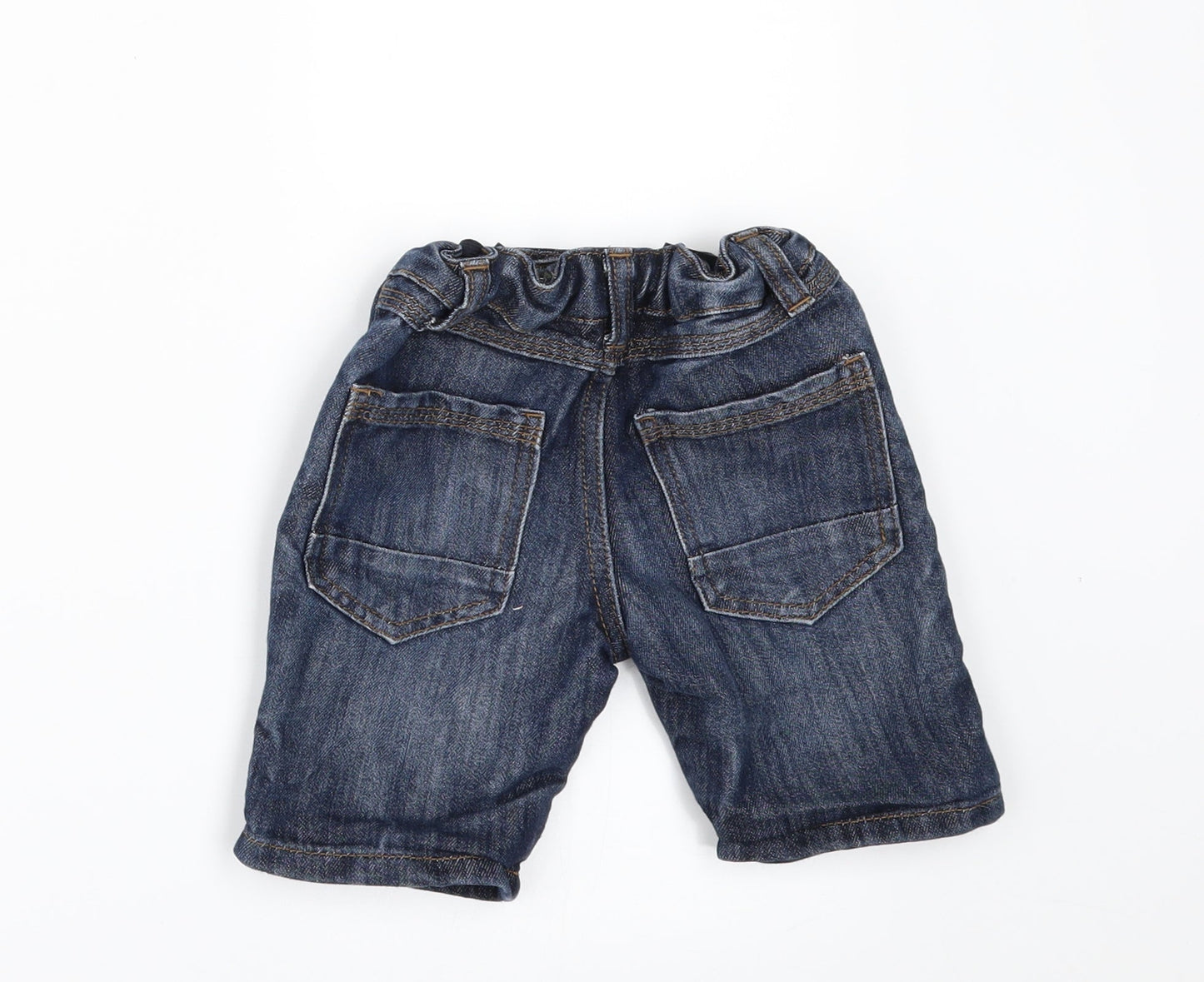 Denim & Co. Boys Blue  Denim Cropped Jeans Size 18-24 Months  - SHORTS