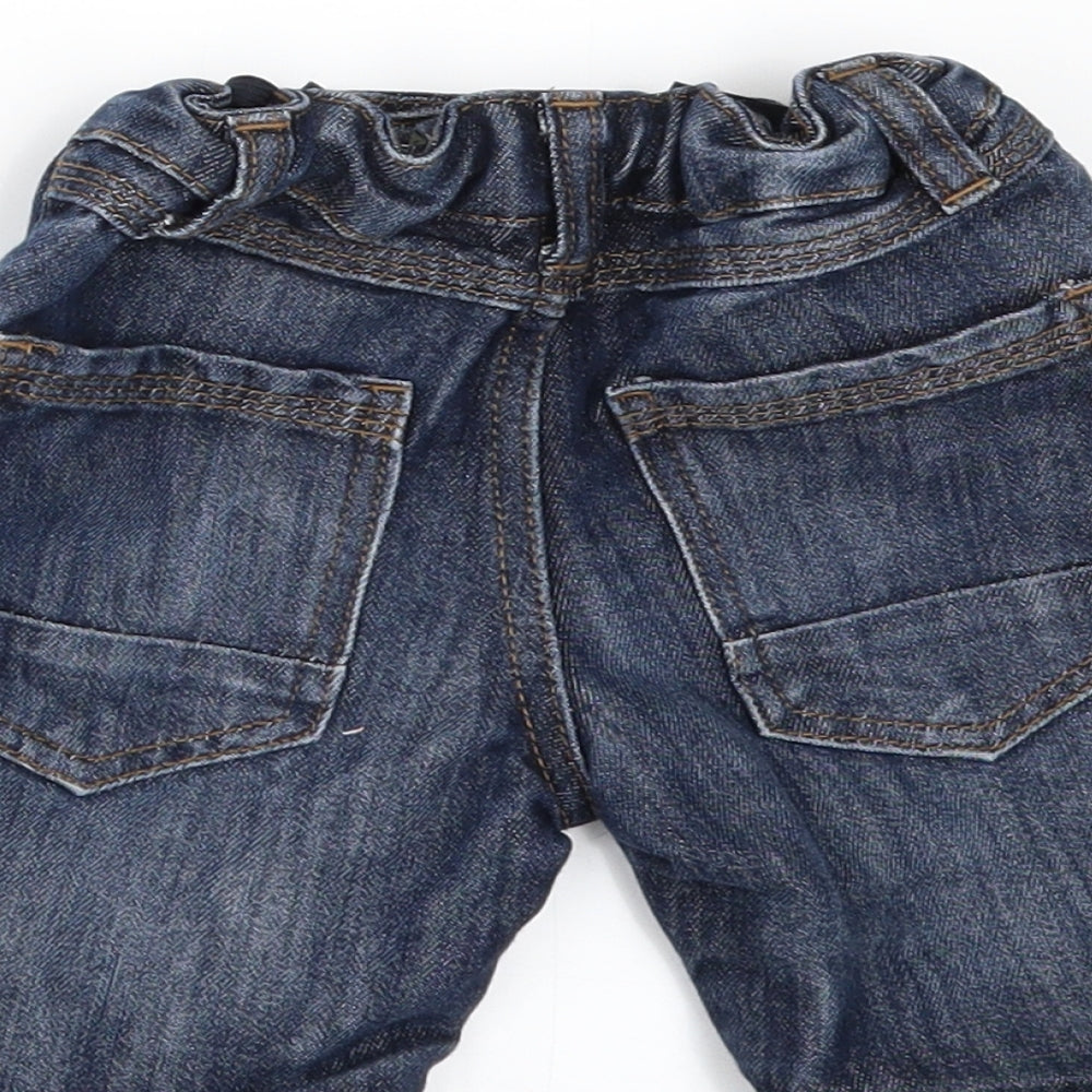 Denim & Co. Boys Blue  Denim Cropped Jeans Size 18-24 Months  - SHORTS