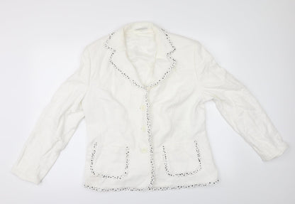Gerry Weber Womens Ivory   Jacket  Size 16
