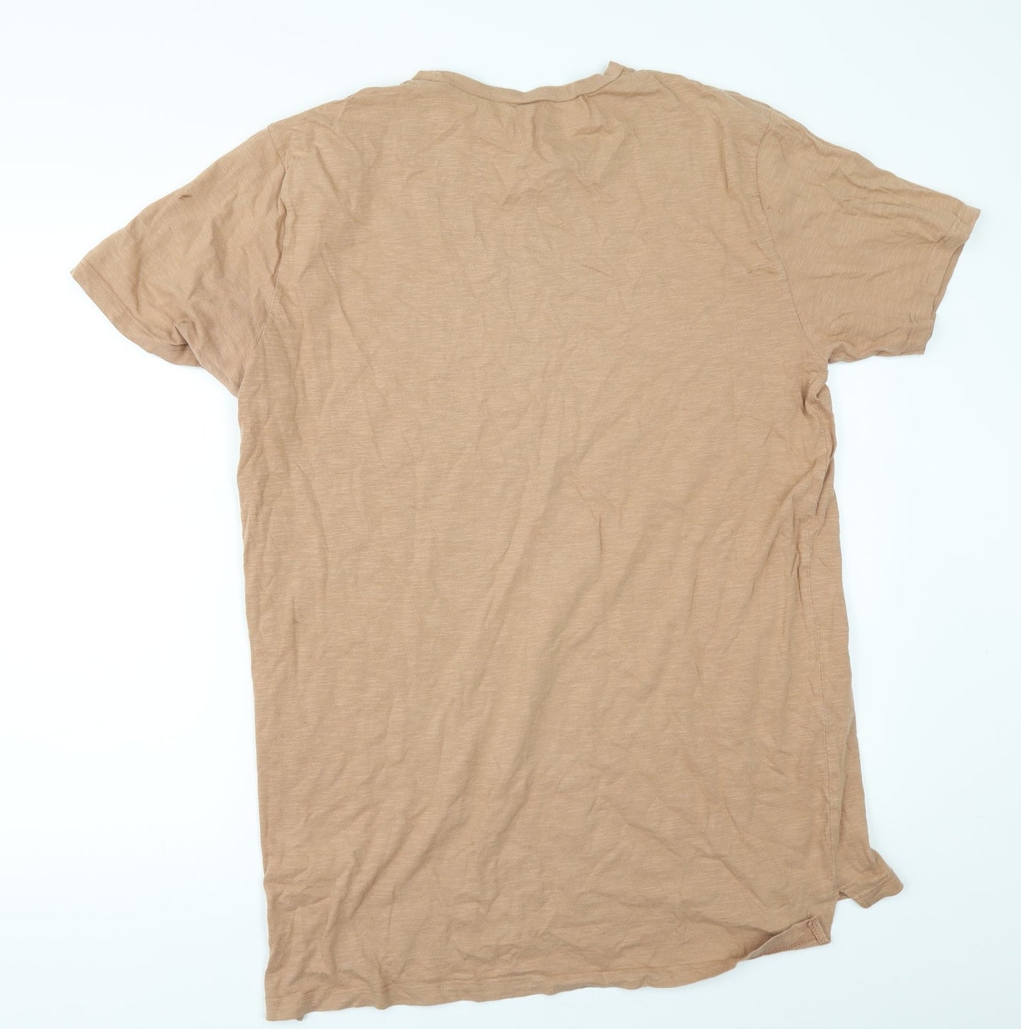 Topman Mens Orange    T-Shirt Size L