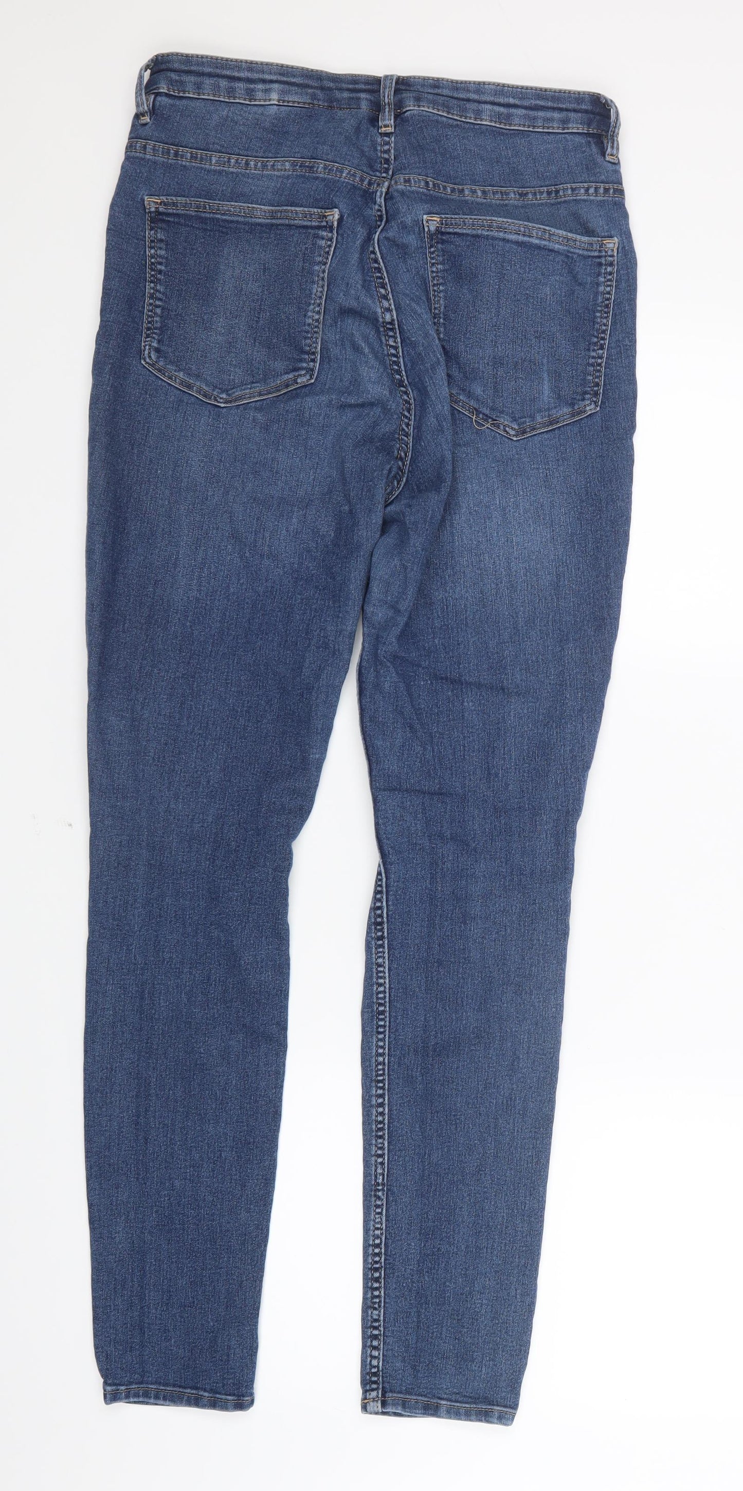 Divided by H&M Womens Blue  Denim Straight Jeans Size 10 L29 in