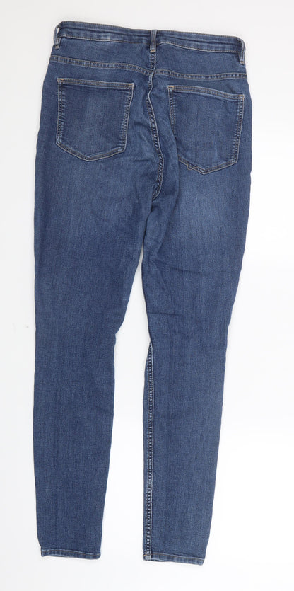 Divided by H&M Womens Blue  Denim Straight Jeans Size 10 L29 in