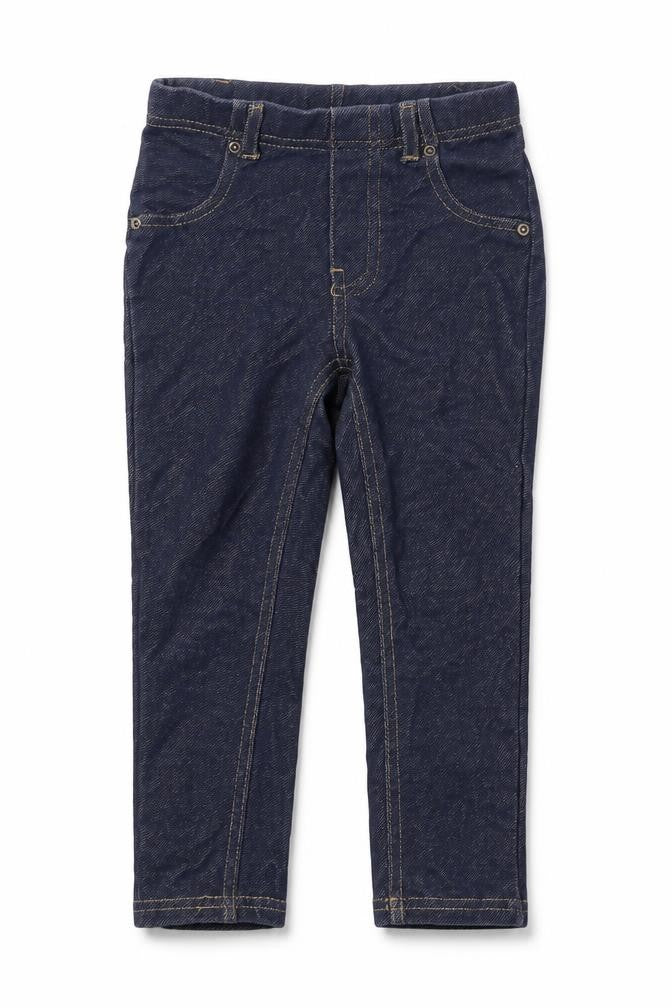 Front view of Garanimals girls’ blue jegging jeans, size 3, years