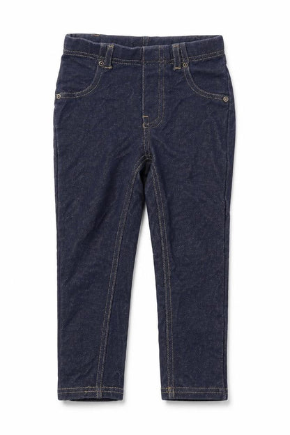 Front view of Garanimals girls’ blue jegging jeans, size 3, years