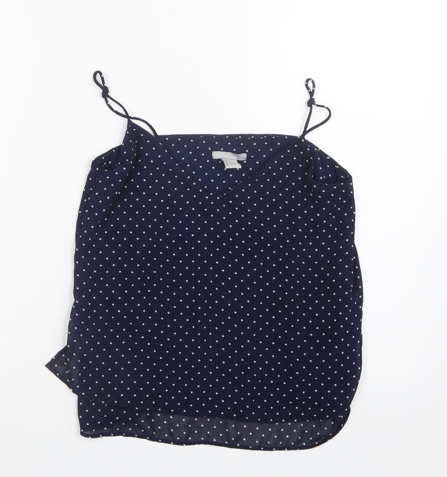 Womens UK Size 4 H&M Blue Camisole T-Shirt
