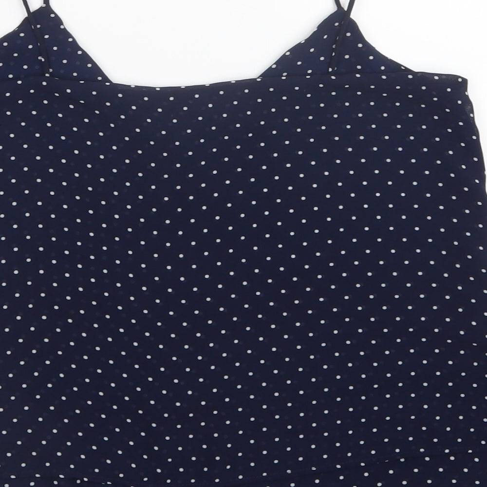 Womens UK Size 4 H&M Blue Camisole T-Shirt