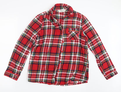 Love to Lounge Womens Red Check  Top Pyjama Top Size 12
