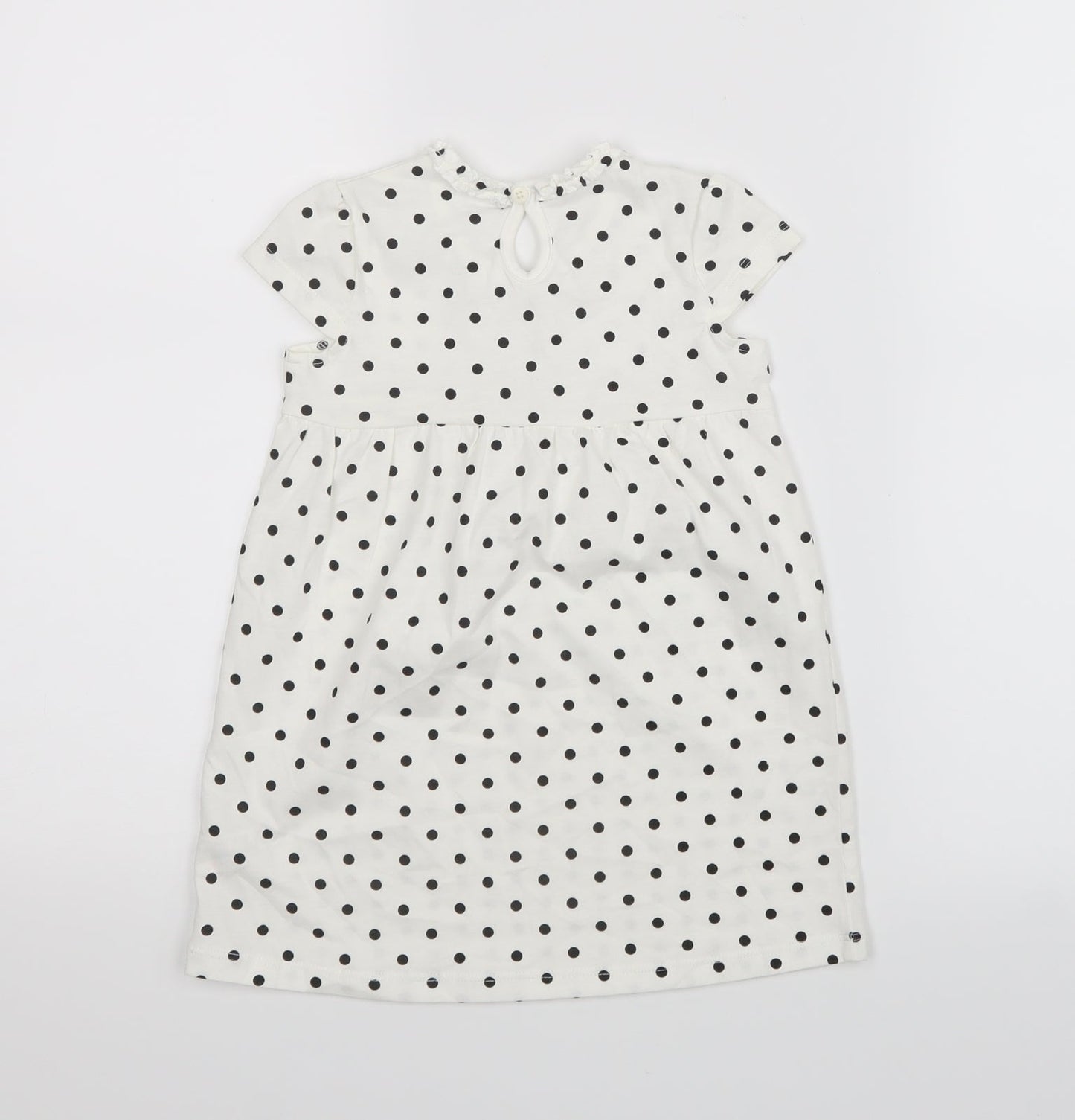 George  Black Polka Dot  T-Shirt Dress  Size 18-24 Months