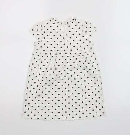 George  Black Polka Dot  T-Shirt Dress  Size 18-24 Months