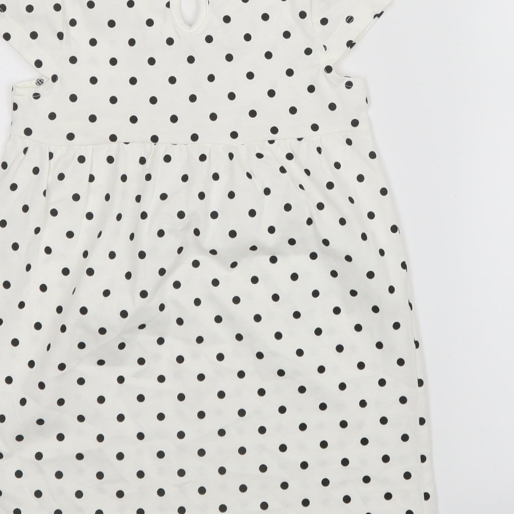 George  Black Polka Dot  T-Shirt Dress  Size 18-24 Months