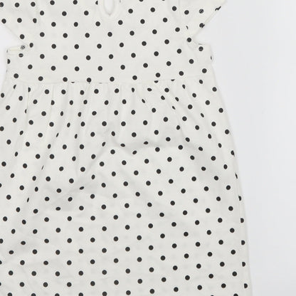 George  Black Polka Dot  T-Shirt Dress  Size 18-24 Months