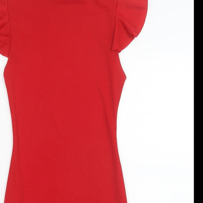 PRETTYLITTLETHING Womens Red   Mini  Size 8