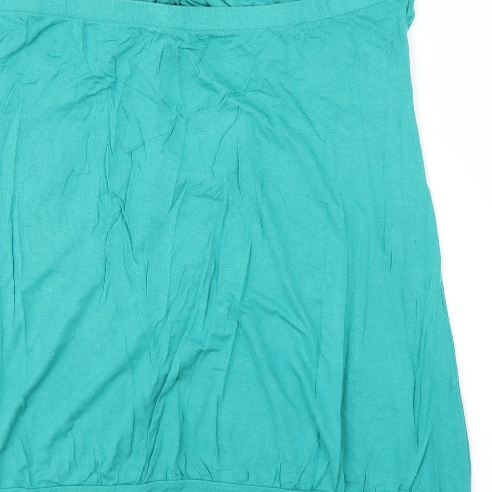 Womens UK Size 22 NEXT Green Basic Blouse