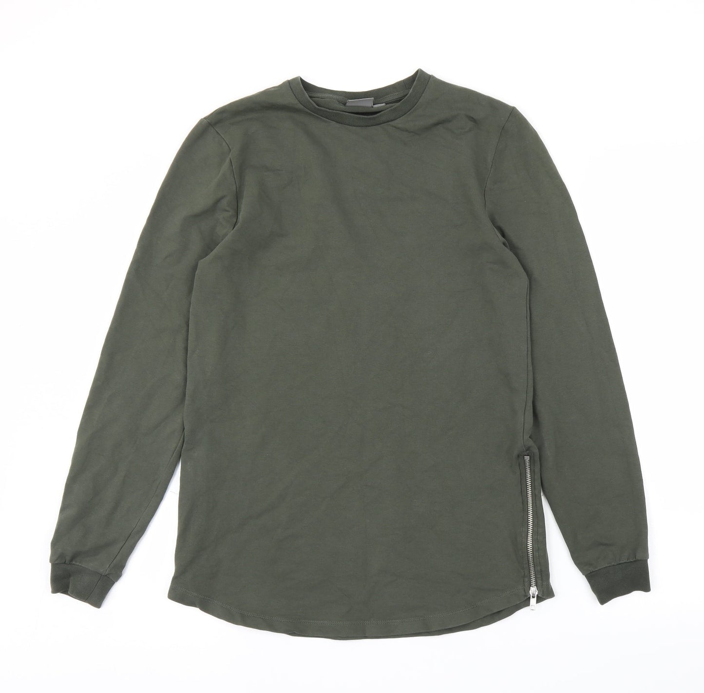 Mens UK Size S ASOS Green Pullover Sweatshirt