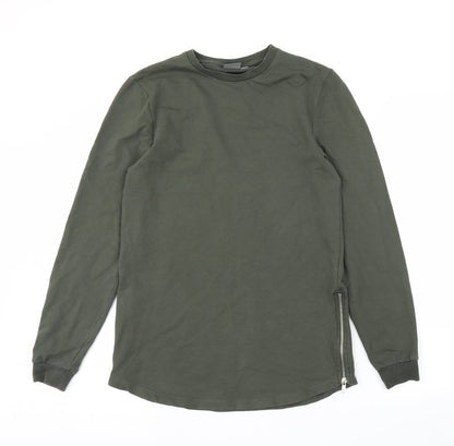 Mens UK Size S ASOS Green Pullover Sweatshirt