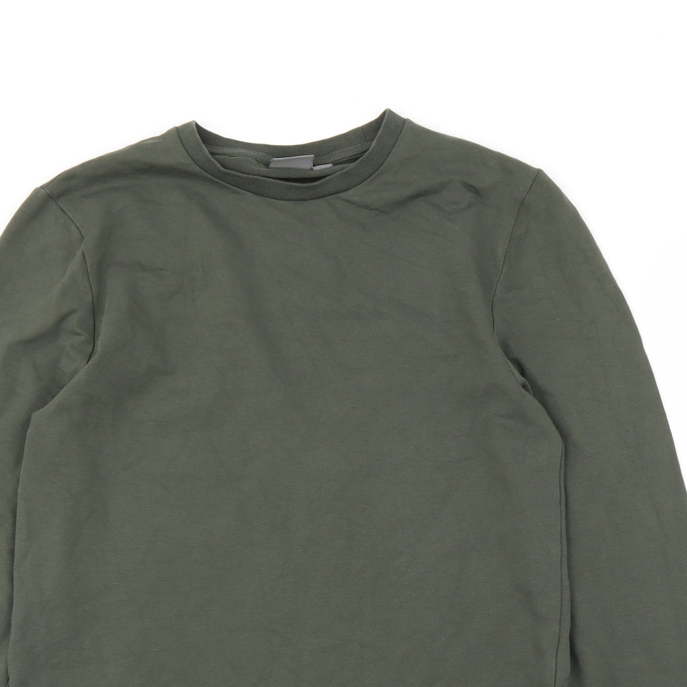 Mens UK Size S ASOS Green Pullover Sweatshirt