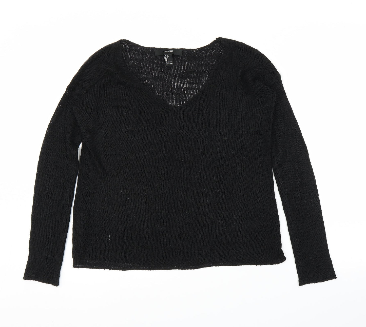 FOREVER 21 Womens Black   Pullover Jumper Size S
