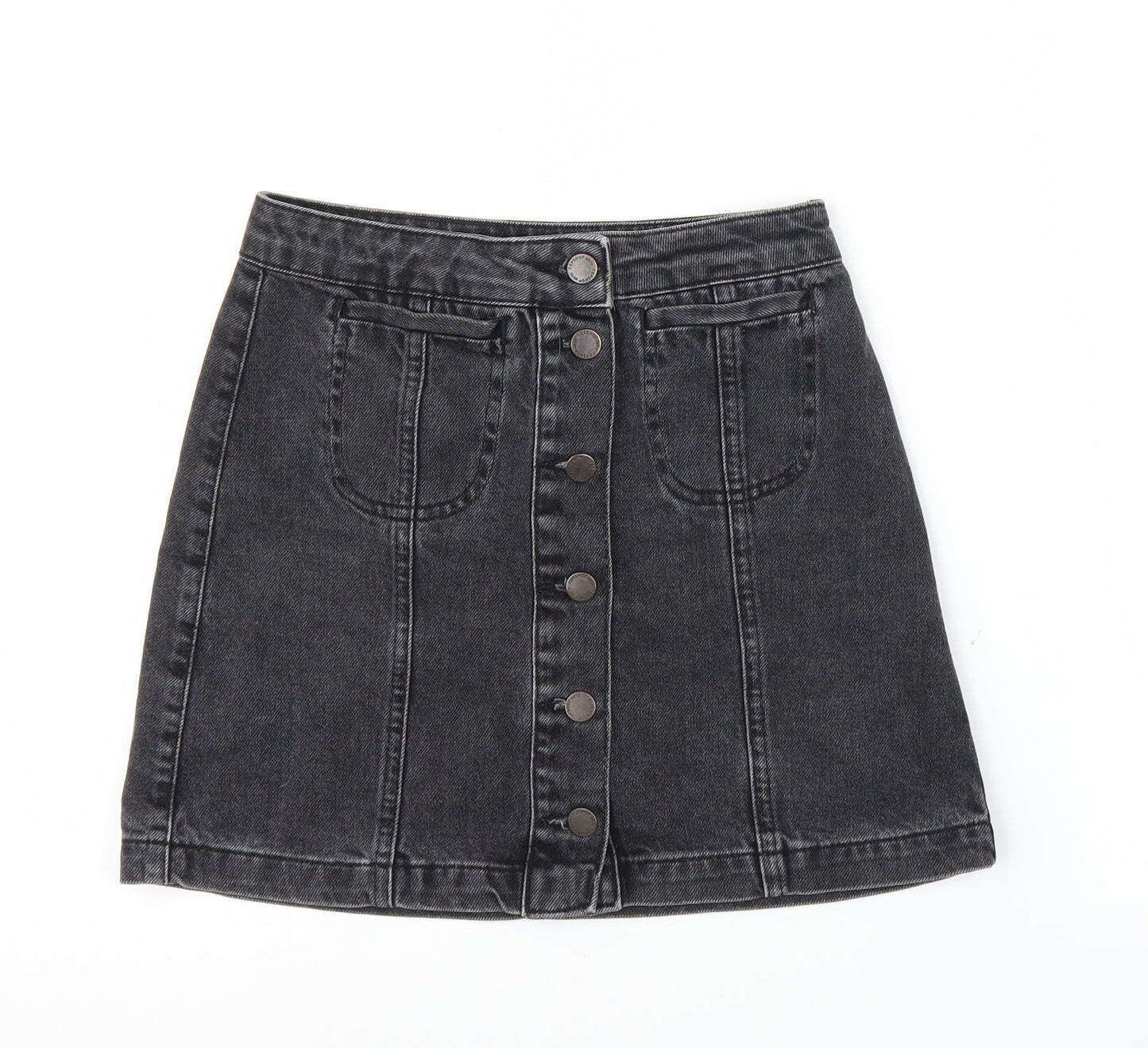 Womens UK Size S Topshop A-Line Denim Skirt