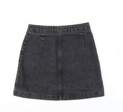 Womens UK Size S Topshop A-Line Denim Skirt