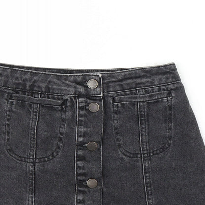 Womens UK Size S Topshop A-Line Denim Skirt