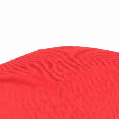 H&M Girls Red Striped  Pullover Jumper Size M  - Cropped