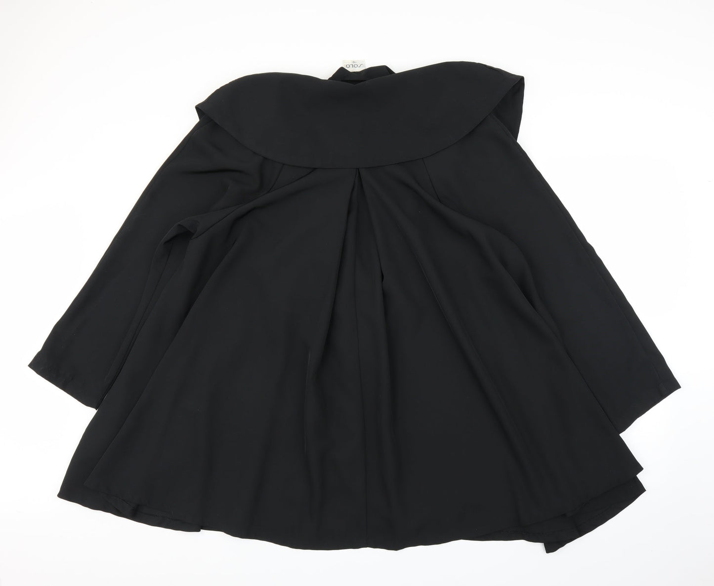 Solo Womens Black   Cape Jumper Size 12