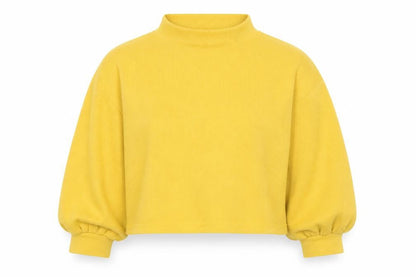 Preworn Womens Yellow   Pullover Jumper Size S  - Cropped