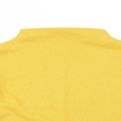 Preworn Womens Yellow   Pullover Jumper Size S  - Cropped